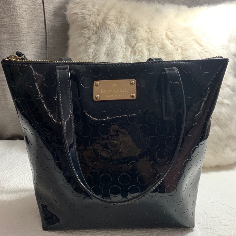 kate spade Black Patent Leather Shoulder Purse